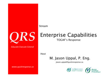 Stream QRS Enterprise Capabilities