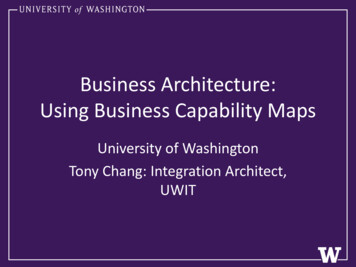 Business Architecture: Using Business Capability Maps