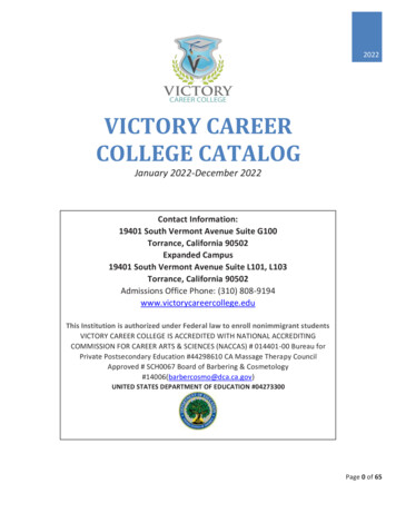 Victory Career College Catalog
