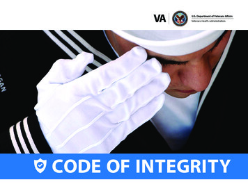 Code Of Integrity - Veterans Affairs