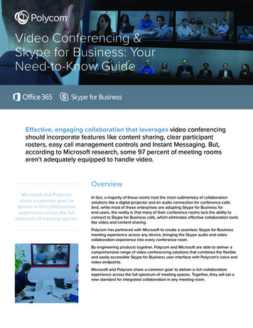 Video Conferencing & Skype For Business: Your Need-to-Know Guide