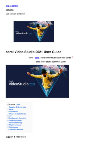 Corel Video Studio 2021 User Guide - Manuals 