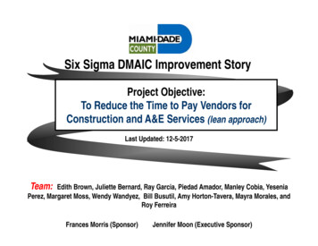 Six Sigma DMAIC Improvement Story
