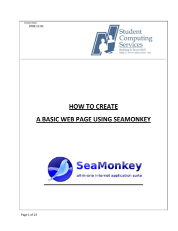 How To Create A Basic Web Page Using SeaMonkey