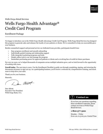 Wells Fargo Retail Services Wells Fargo Health Advantage Credit Card .