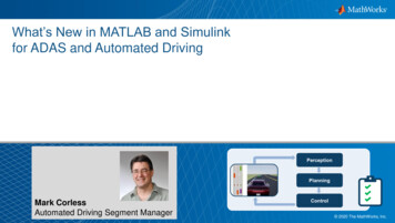 What's New In MATLAB And Simulink For ADAS And Automated Driving