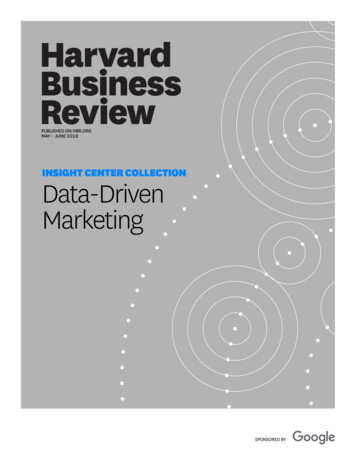 INSIGHT CENTER COLLECTION Data-Driven Marketing