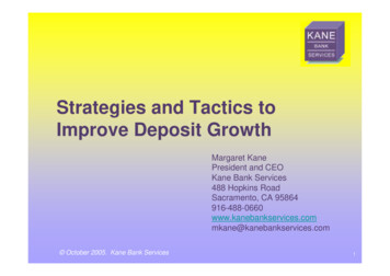 Strategies And Tactics To Improve Deposit Growth