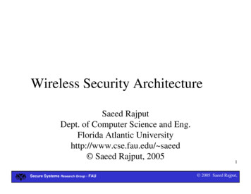 Wireless Security Architecture