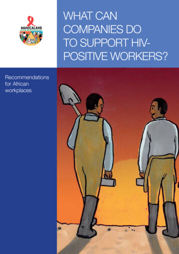 What Can Companies Do To Support HiV- PositiVe Workers?