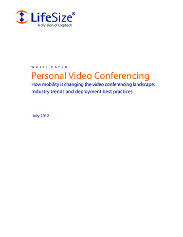 Personal Video Conferencing - Bitpipe