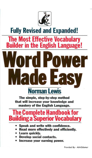 Fully Revised And Expanded! The Most Effective Vocabulary .