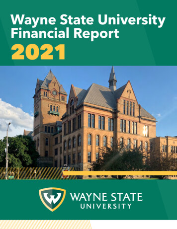 Wayne State University Financial Report 2021