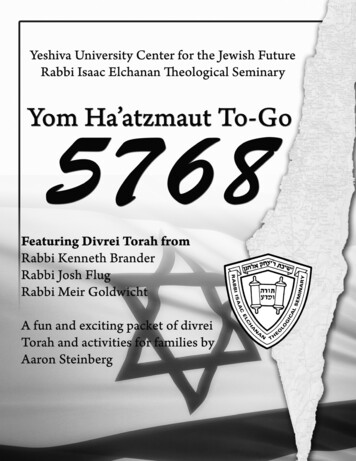 Yeshiva University Yom Ha'Atzmaut To-go Iyyar 5768