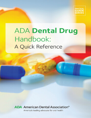 ADA Dental Drug Handbook