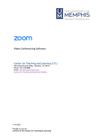 Video Conferencing Software Center For Teaching And Learning (CTL)