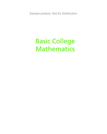 Basic College Mathematics - Pearson