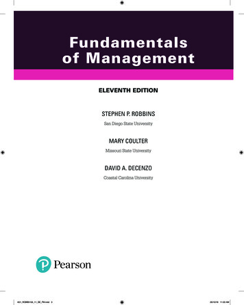 Fundamentals Of Management - Pearson