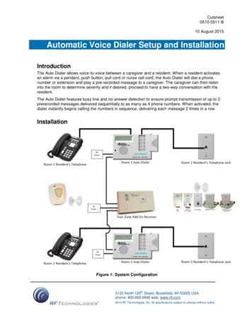 Automatic Voice Dialer Setup And Installation