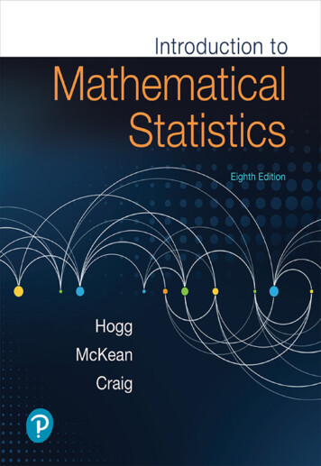 Hogg Craig Introduction To Mathematical Statistics
