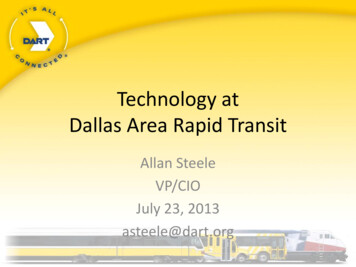 Technology At Dallas Area Rapid Transit
