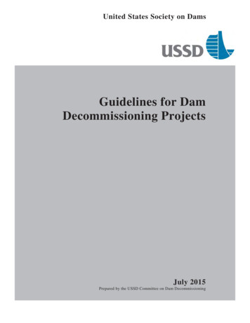 Guidelines For Dam Decommissioning Projects - USSD