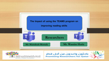 The Impact Of Using The TEAMS Program On Improving 