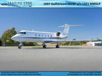 1997 Gulfstream GIVSP S/n 1321 N905LP