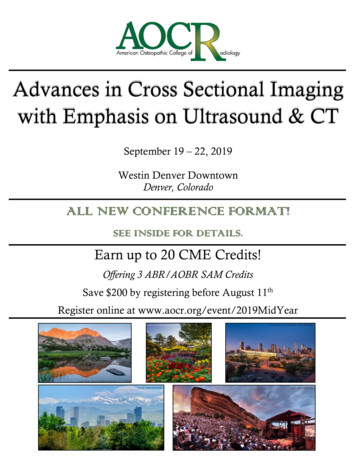 Advances In Cross Sectional Imaging - Cdn.ymaws 