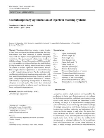 Multidisciplinary Optimization Of Injection Molding Systems