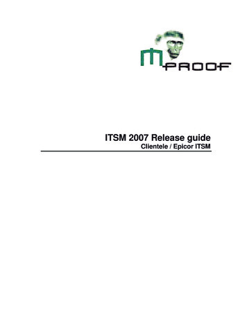 ITSM 2007 Release Guide - Mproof