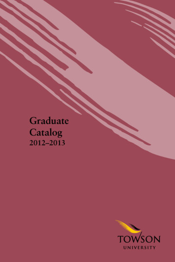 Graduate Catalog - Msa.maryland.gov