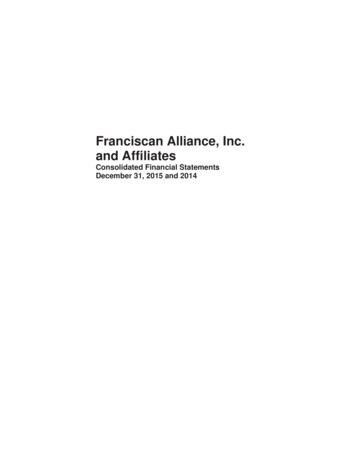 USDP-0053550 Franciscan Alliance, Inc. And Affiliates