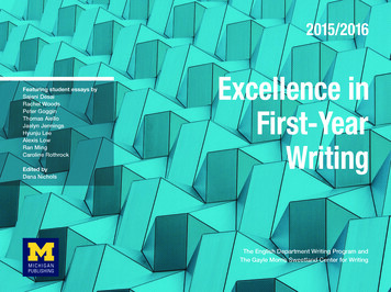 Featuring Student Essays By First-Year Writing