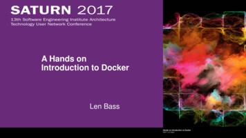 A Hands-on Introduction To Docker