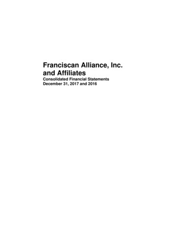 Franciscan Alliance, Inc. And Affiliates