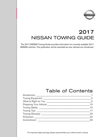 2017 Nissan Towing Guide