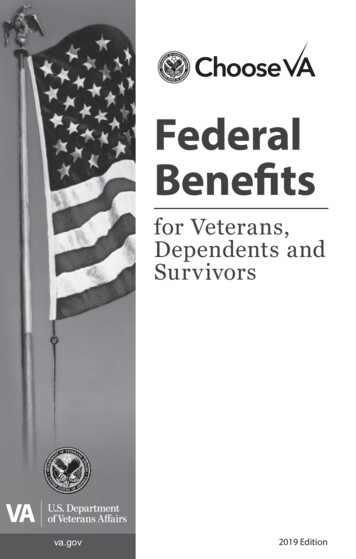 Federal Benefits For Veterans And Dependents 2019