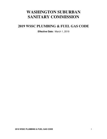 WASHINGTON SUBURBAN SANITARY COMMISSION - WSSC Water