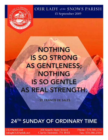 NOTHING IS SO STRONG AS GENTLENESS; NOTHING IS SO 