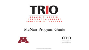 McNair Program Guide - UMN