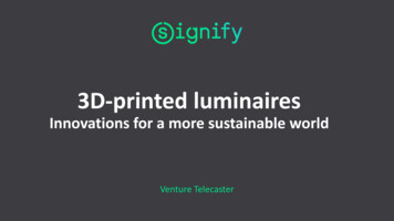3D-printed Luminaires Innovations For A More Sustainable World