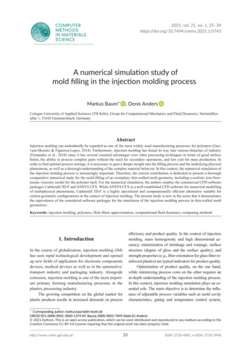 A Numerical Simulation Study Of Mold Filling In The .