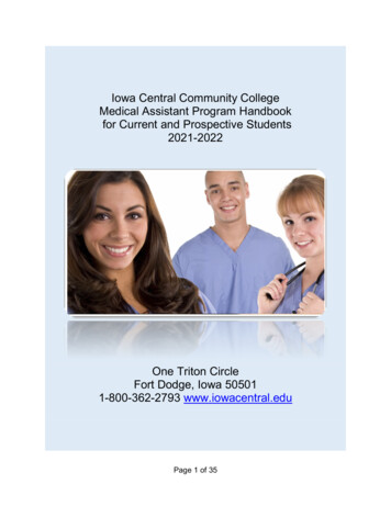Iowa Central Community College Medical Assistant Program Handbook For .
