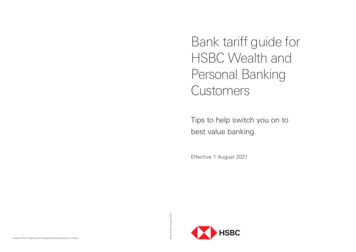 Bank Tariff Guide For HSBC Wealth And Personal Banking .