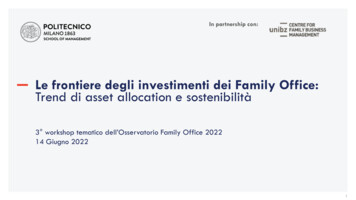 Le Frontiere Degli Investimenti Dei Family Office: Trend Di Asset .