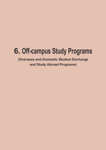 6. Off-campus Study Programs - Ritsumeikan Asia Pacific University