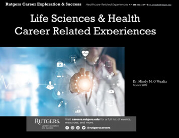 Life Sciences & Health Career Related Experiences