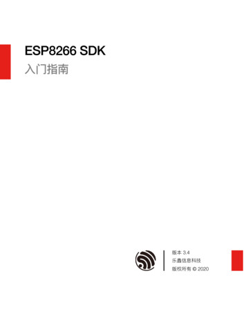 2a-esp8266-sdk Getting Started Guide Cn - Espressif