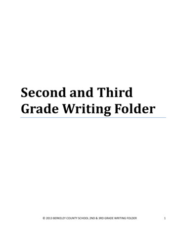 Second And Third Grade Writing Folder